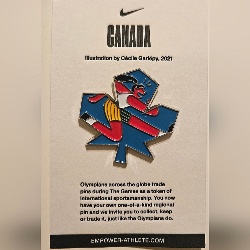 Nike Collector Olympics Pin Cécile Gariépy, 2021
